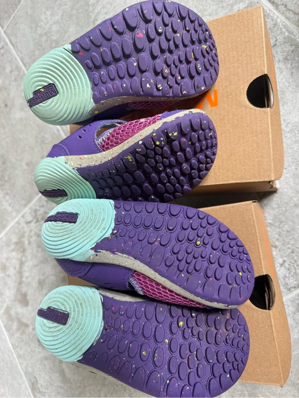 Merrell Kids Purple & Turquoise Bare Steps H2O Water Shoes